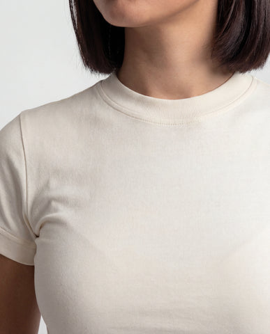 Mock Neck Fitted Tee